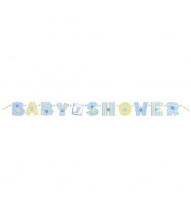 Baby Blue Stitching Letter Banner (7ft)