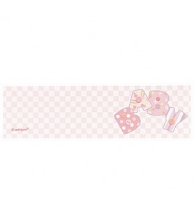 Baby Pink Stitching Favor Cards (25ct)