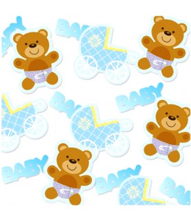 Baby Shower 'Teddy Baby Blue' Confetti (0.5oz)