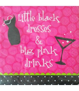 Bachelorette 'Big Pink Drinks' Small Napkins (20ct)