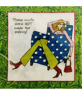Bachelorette 'These Boots Were Not Made for Walking' Shopping Small Napkins (30ct)