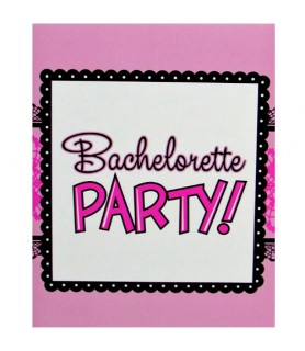 Bachelorette Party 'Pink and Lace' Invitations w/ Envelopes (8ct)