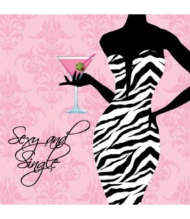 Bachelorette 'Sassy and Sweet, Sexy and Single' Small Napkins (16ct)