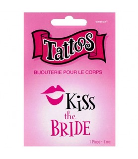 Bachelorette 'Kiss the Bride' Temporary Tattoos (1ct)