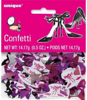 Bachelorette 'Girls Night Out' Pink and Black Confetti (0.5oz)
