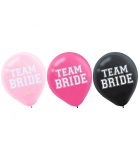 Bachelorette Party 'Team Bride' Latex Balloons (15ct)
