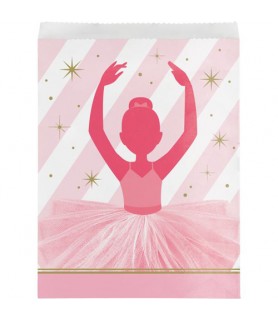 Ballerina 'Twinkle Toes' Paper Favor Bags (10ct)