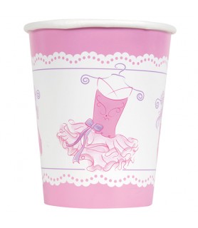 Pink Ballerina 9oz Paper Cups (8ct)