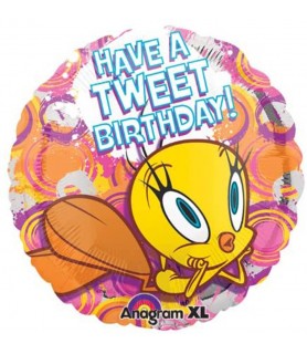 Looney Tunes Tweety Bird 'Tweet Birthday' Foil Mylar Balloon (1ct)