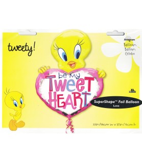 Looney Tunes Tweety Bird 'Tweet Heart' Supershape Foil Mylar Balloon (1ct)