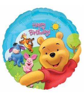 Winnie the Pooh and Friends Sunny Birthday Foil Mylar Balloon (1ct)