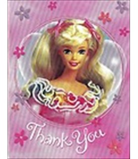 Barbie Thank You Notes w/ Env. (8ct)