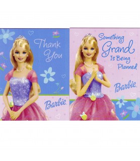 Barbie 'Celebration' Invitations and Thank You Cards w/ Envelopes (8ct each)