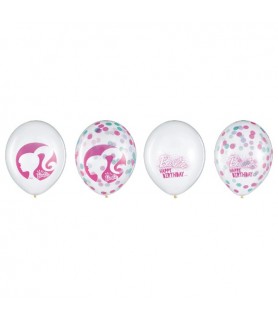 Barbie 'Dream Together' Confetti Latex Balloons (6ct)