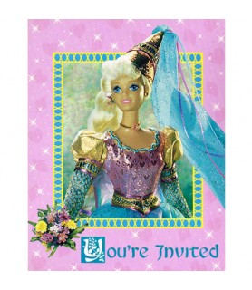 Barbie Vintage 1996 'Princess' Invitations w/ Envelopes (8ct)