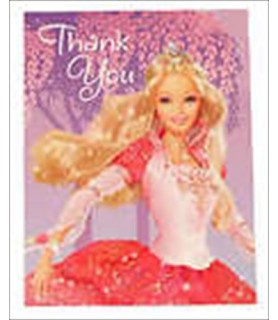 Barbie '12 Dancing Princesses' Thank You Notes w/ Env. (8ct)