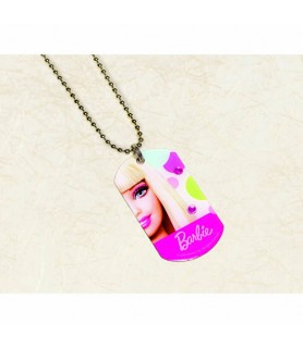 Barbie 'All Doll'd Up' Dog Tag Necklace / Favor (1ct)