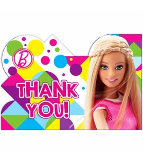 Barbie 'Sparkle' Thank You Note Set w/ Envelopes (8ct)