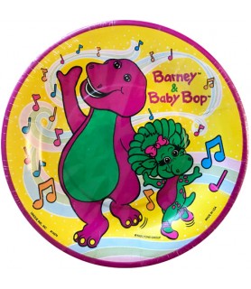 Barney & Baby Bop Vintage Small Paper Plates (8ct)