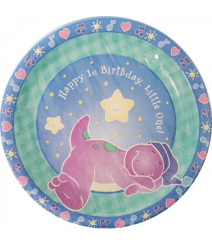 Girl Dinosaur Party Lunch Plates 8ct