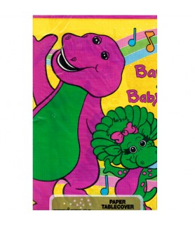 Barney & Baby Bop Vintage 1992 Paper Table Cover (1ct)