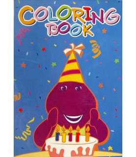 Barney Vintage 2000 Mini Coloring Books / Favors (4ct)