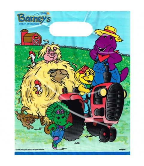 Barney Vintage Great Adventure Favor Bags 8ct