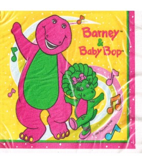 Barney &amp; Baby Bop Vintage 1992 Lunch Napkins (16ct)