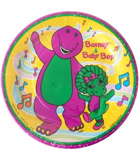 Barney & Baby Bop Vintage Small Paper Plates (8ct)