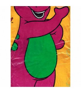 Barney 1st Birthday Plastic Table Cover (1ct)