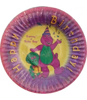 Barney Vintage 1999 Extra Small Ridged Paper Plates (6ct)