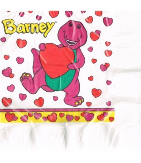 Barney & Baby Bop Vintage Valentine's Day Lunch Napkins (16ct)
