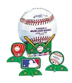 MLB Baseball Foil Mylar Balloon Centerpiece Kit (5pc)