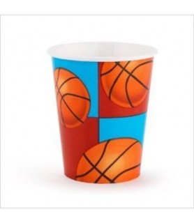 Basketball 9oz Paper Cups (8ct)