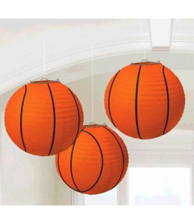 Basketball Paper Lanterns (3ct)