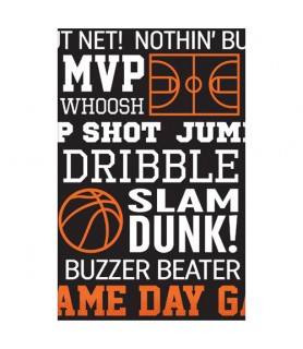 Basketball 'Nothin' But Net' Plastic Table Cover(1ct)