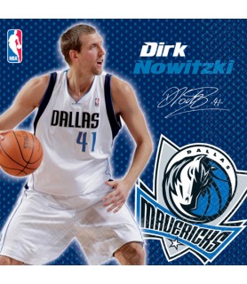 NBA Dallas Mavericks Dirk Nowitzki Lunch Napkins (16ct)