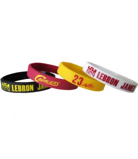 NBA Cleveland Cavaliers LeBron James Rubber Bracelet Set (4pc)