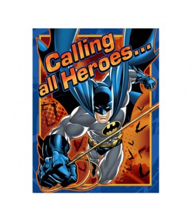 Batman 'Heroes and Villains' Invitations w/ Envelopes (8ct)
