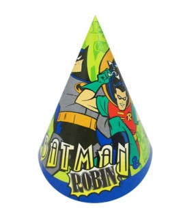 Batman Vintage 1997 'The Adventures of Batman and Robin' Cone Hats (8ct)