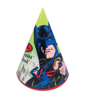 Batman Vintage 1997 'Batman & Robin' Cone Hats (8ct)