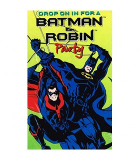 Batman Vintage 1997 'Batman & Robin' Invitations w/ Envelopes (8ct)
