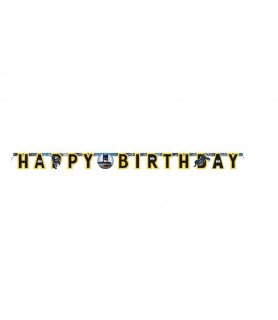 Batman 'Party' Jointed Happy Birthday Banner (1ct)