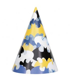 Batman 'Party' Paper Cone Hats (8ct)
