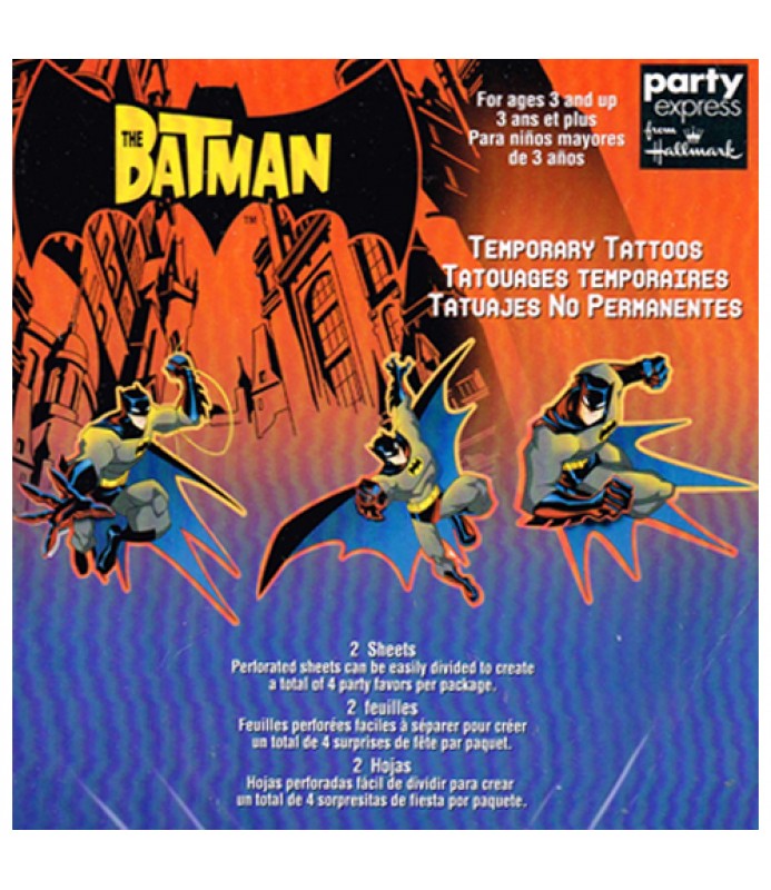 Batman 'The Batman' Temporary Tattoos (2 sheets)