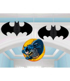 Batman Honeycomb Decorations (3ct)