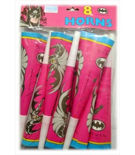 Batman Vintage 1991 Pink & Black Horns / Favors (8ct)