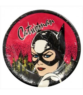 Catwoman Vintage Large Paper Plates (8ct)