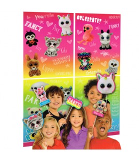 Beanie Boos Wall Poster Decorating Kit w/ Photo Props (16pc)
