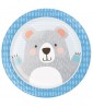 1st Birthday 'Bear' Large Paper Plates (8ct)